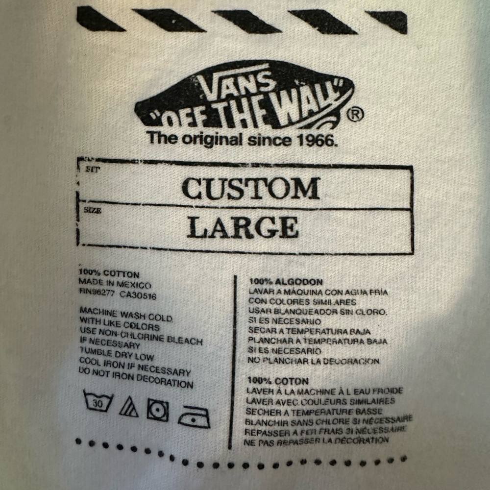 Vans California White Graphic T-Shirt - Picture 3 of 3